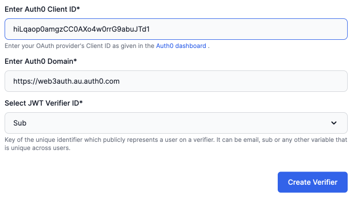 Yandex - Domain and Client ID from Auth0 Dashboard